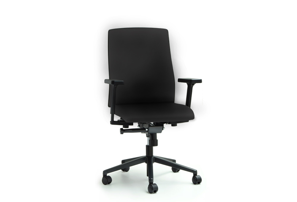 Κάθισμα Εργασίας Dromeas Action (0,66×0,66×0,97-1,19) Ύφασμα Μαύρο Πεντάνευρο Βαμμένο Ανθρακί