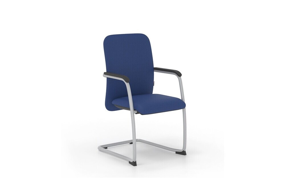 Κάθισμα Συνεργασίας Dromeas SVip-E N (0,54×0,63×0,94) Ύφασμα Μπλε Σκελετός Βαμμένος Gris150