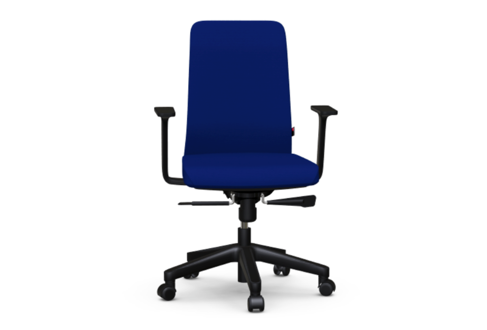 Κάθισμα Εργασίας Dromeas One 62X48X92/106, Επένδυση σε Έδρα και Πλάτη Ύφασμα Τύπος 2 Μπλε